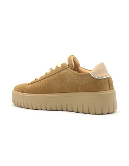 BJ Comart Rosy Damen-Sneaker aus Veloursleder mit Plateau